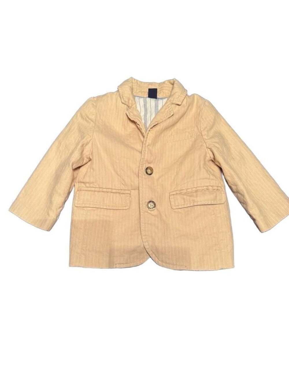 babyGap Toddler Beige Herringbone Blazer Jacket 18-24 Months